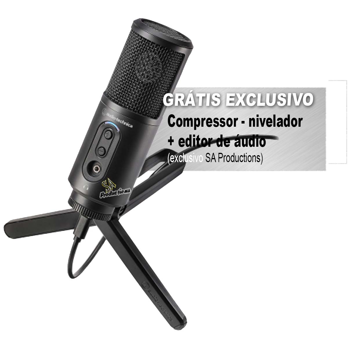 Microfone Condensador Audio Technica ATR 2500x USB