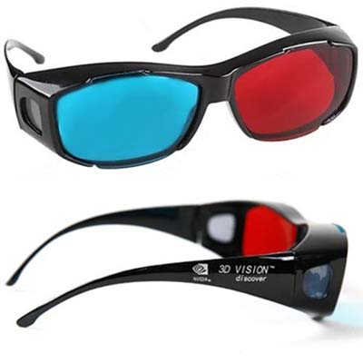 Óculos 3D NVIDIA anáglifo de Alta Qualidade Com Proteção Uv